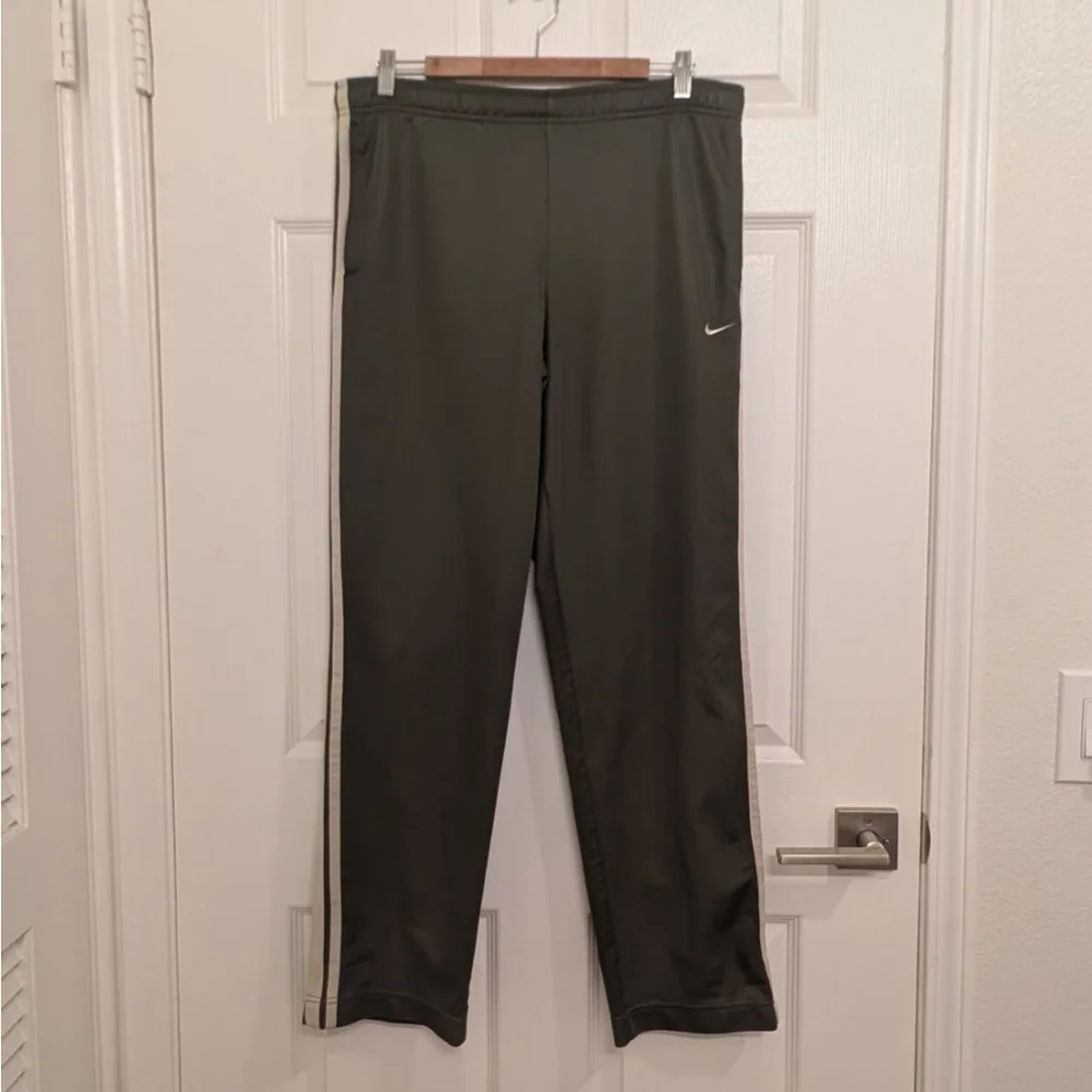 Vintage Nike Libero Track Pants - Olive Green Cargo Colorway Mens L -Y2K Soccer